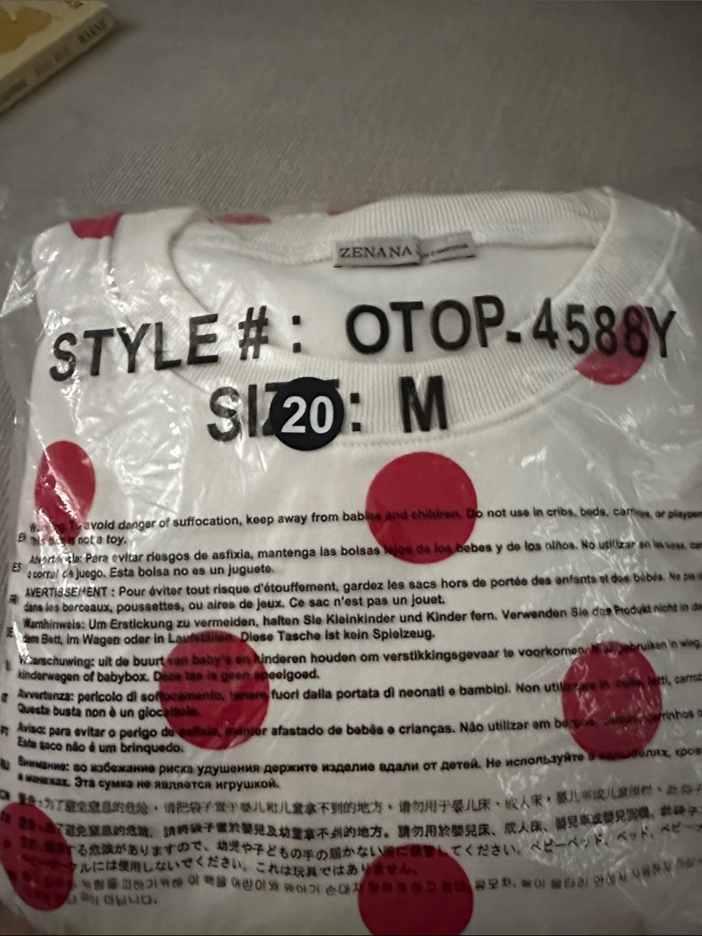 Zenana Outfitters White and Red Polka Dot set